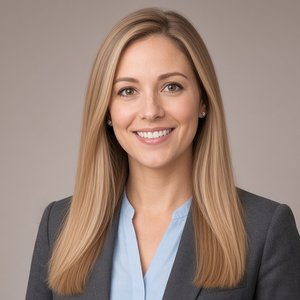 AI-generated image of Jenna Whitaker, Executive Assistant (SI team member)