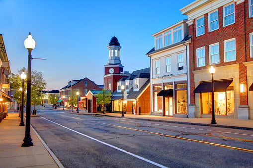 Landscape of a Small Town